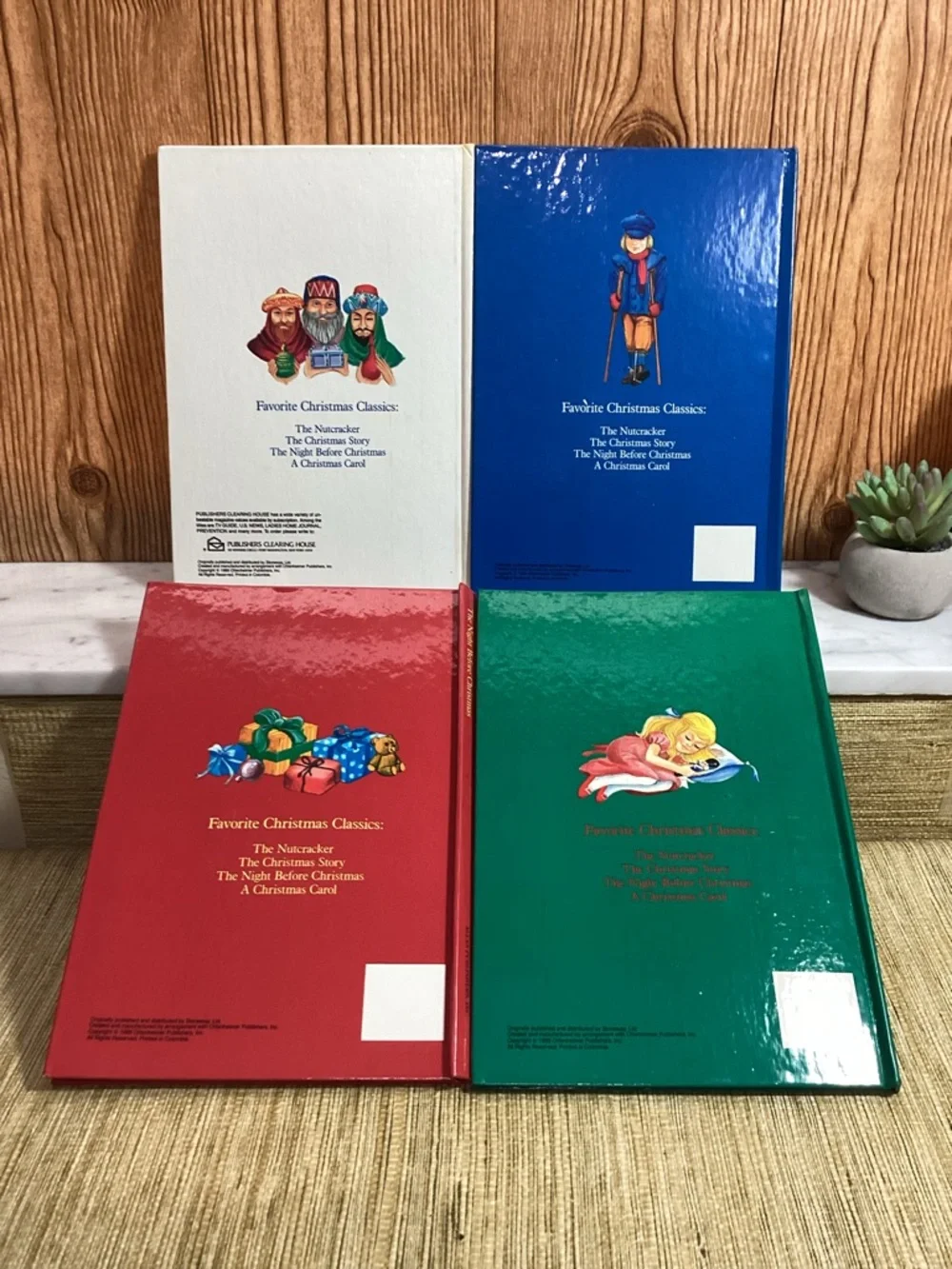 Vintage 1989 Favorite Christmas Classics Treasury Collection 4Pop Up Books